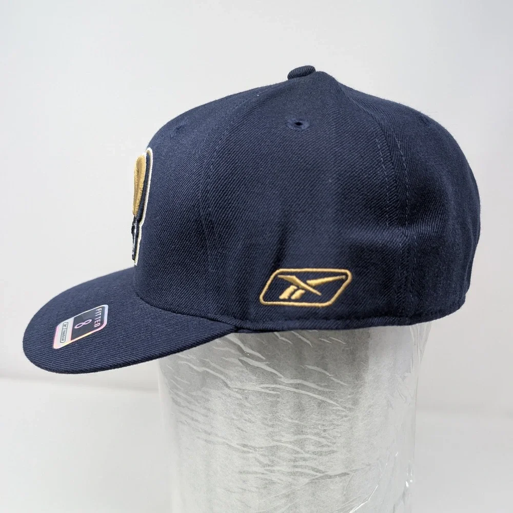 Reebok NWT LA Rams Fitted Hat Size 8 Flat Brim NFL 100% Wool Men's